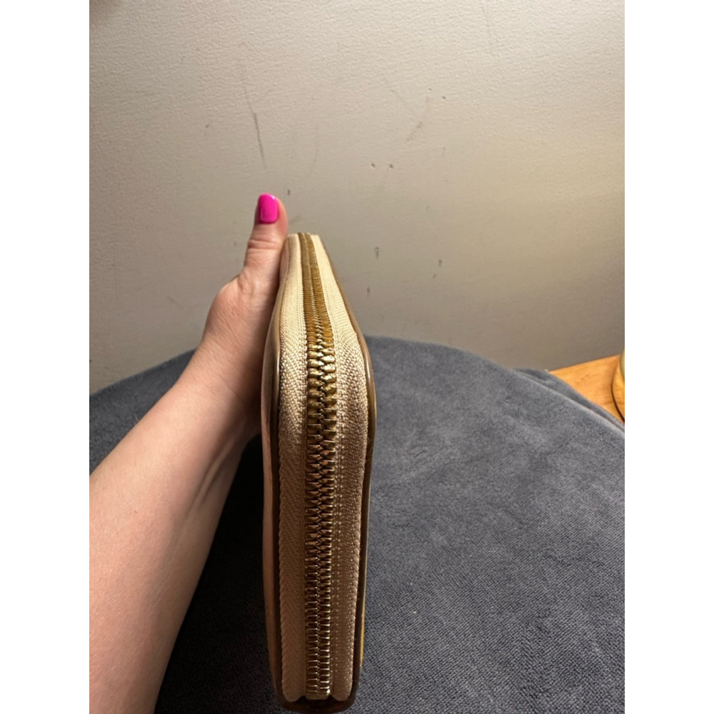 Chloé Yellow & Tan Leather Colorblock Long Zip Wallet - Picture 11 of 14